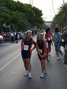 Le atlete prima della gara 2 